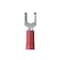 Panduit Fork Terminal, #8 Stud Size, 16 AWG, 600 V, Vinyl Insulated, Red, 100 PK PV18-8FF-CY - alternate 1